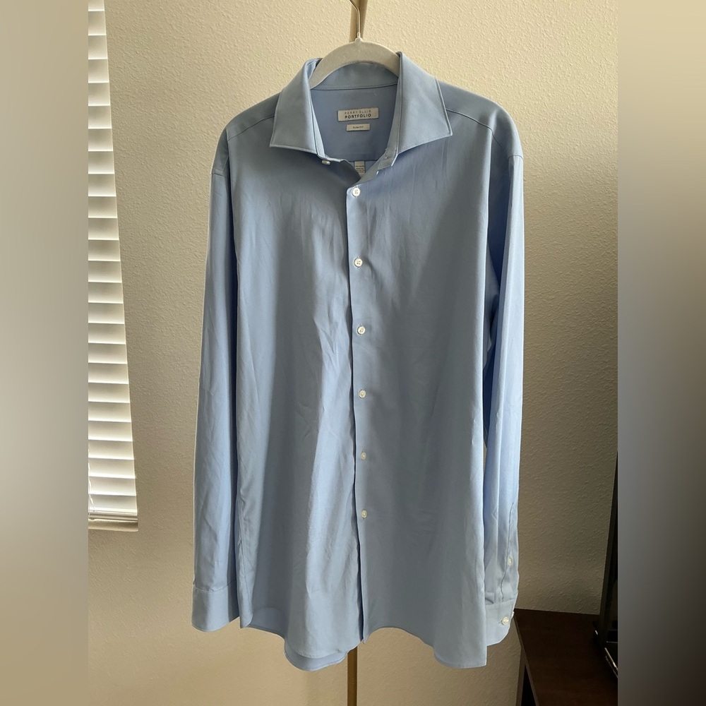 Perry Ellis Sky Blue Dress Shirt